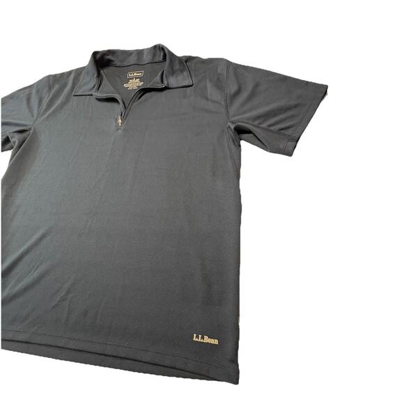 L.L. Bean Men’s 1/4 Zip Short Sleeve Performance Shirt - Navy Blue - Size L - Picture 2 of 9